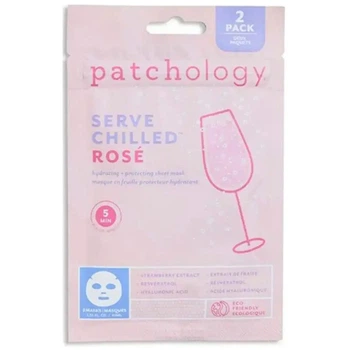 Маски для зволоження та сяйва шкіри з екстрактом полуниці Patchology Serve Chilled Rosé Sheet Mask 2 шт 40 мл