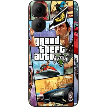 Силиконовый чехол SMTT для ZTE Nubia Neo 3 5G с картинкой Игра GTA
