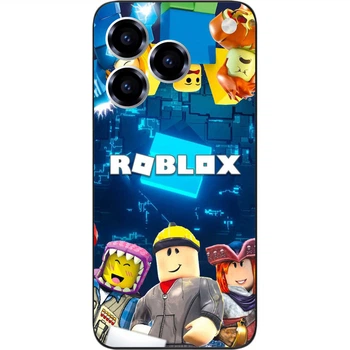Чехол силиконовый SMTT для ZTE Blade A76 4G с картинкой Roblox друзья и битвы