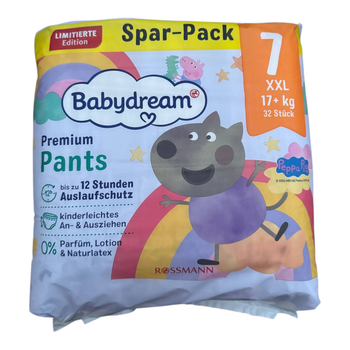 Підгузки-трусики Babydream 7 (17+кг) 32 шт