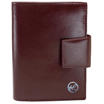 Женский кожаный кошелек Semi Line RFID Dark Red (P8261-2), бордовый, с RFID-защитой, для карточек и мелочи