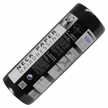 Воротнички парикмахерские бумажные Etto BLACK, пласт. втулка, 5*100шт.