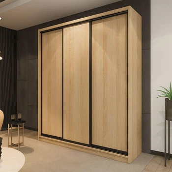 Шафа купе Mebel Star трьохдверна з темним профілем 190*240*60 Дуб сонома