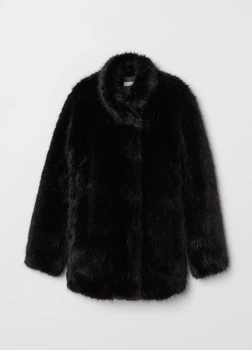 Кожушок жіночий H&M 4-201476-M 32(155/76) чорний (2000004659370)