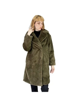 Еко шуба жіноча H&M 721430-2 XS(160/80) зелений (2000005032028)