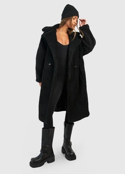 Еко шуба жіноча Boohoo 111602-2 42 чорний (1116020022)