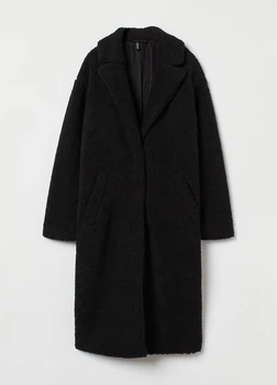 Еко шуба жіноча H&M 200808-2 XL(175/116) чорний (2008080006)