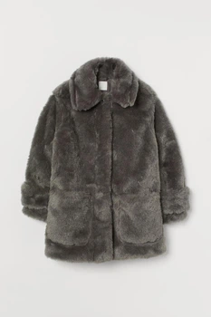 Кожушок жіночий H&M 202299-4 XL(175/116) сірий (2000004780432)