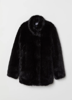 Кожушок жіночий H&M 200809-4 32(155/76) чорний (2000004676940)