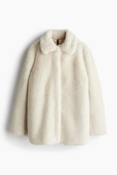 Кожушок жіночий H&M 210542-2 L(105/104) молочний (2105420005)