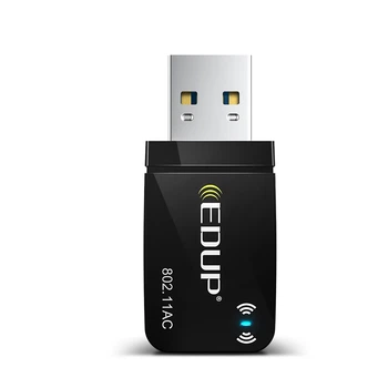 Беспроводной сетевой адаптер EDUP EP-1689 Wi-Fi двухдиапазонный 5/2,4 ГГц USB 3.0 Black (18641)