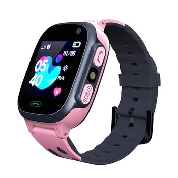 Смарт-часы телефон детские Smart Watch S1 с видеозвонком GPS SIM-карта Pink (18582)