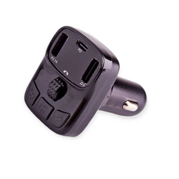 FM модулятор CS12 USB, MP3, 12-24В, USB Type C зарядка 3,1А PD, Bluetooth