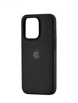 Чохол для iPhone 15 Pro силіконовий Soft-touch Silicone Case Full Size (AA) Black