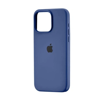 Чехол для iPhone 15 Pro силиконовый Soft-touch Silicone Case Full Size (AA) Deep Navy