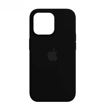 Чохол для iPhone 14 силіконовий Soft-touch Silicone Case Full Size (AA) Black