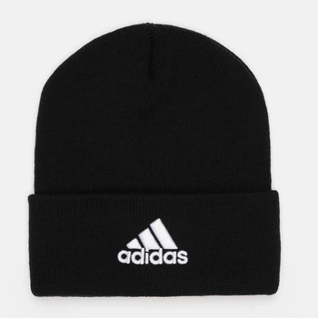 Шапка Adidas Logo Beanie Cuf IB2651 OSFM 58 Чорна (4066763566845)