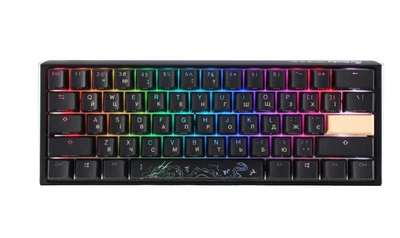 Клавиатура Ducky One 3 Mini Cherry MX Red RGB UA USB Black (DKON2161ST-RUAPXCLAWSC1)