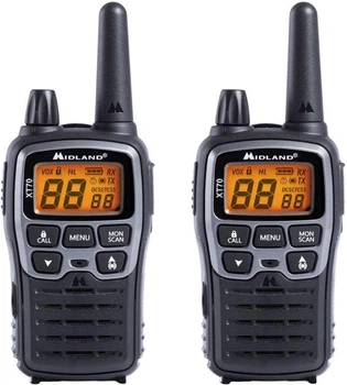 Рація Midland XT70 Twin Black (8011869197208) 2 шт