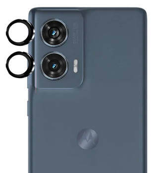 Защитное стекло 2шт CDK для Motorola Edge (2023) / Edge 40 | на камеру Lens Metal Ring Eye (022517) (black)