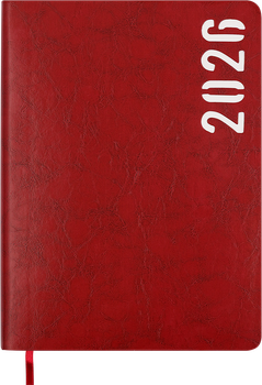 Ежедневник датированный 2026 (A5, гибкая обложка, красный) Buromax Mind BM.21152-05