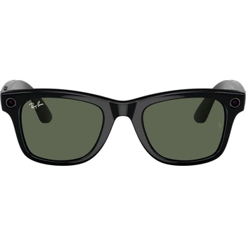Смарт-очки Ray-Ban Meta Wayfarer Gen 2 Large Shiny Black Frame / G-15 Green Lenses (RW4012 601/71 53-22) [148956]