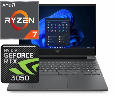 Ноутбук (2025) геймерський HP Victus 15 Ryzen 7-7445HS/ 16GB / 512GB/ Win11x Licensed/ RTX3050 / 15.6" 144Hz