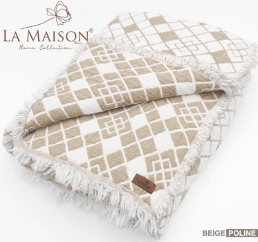 Муслиновое покрывало La Maison 220 х 240 см. Poline Beige бежевый