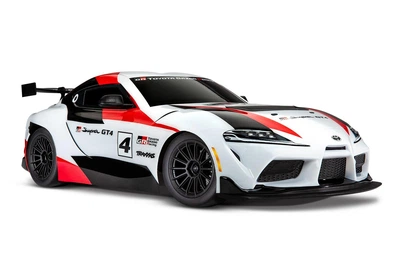 Машинка на радиоуправлении Traxxas 4-Tec 3.0 BL-2S 1/10 RTR Touring Car Toyota GR Supra GT4 (White)