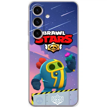 Силиконовый Чехол с Картинкой для Samsung Galaxy S25 FE (S731) Принт (Бравл Старс Спайк, Brawl Stars Spike) (66918-ysm023)
