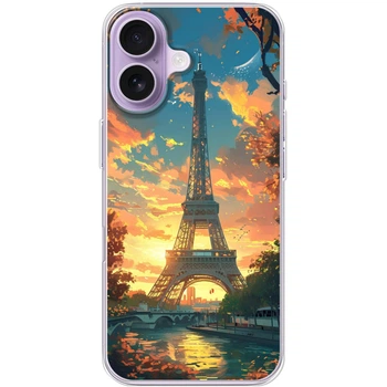 Силиконовый Чехол с Картинкой для IPhone 17 Принт (Париж, Эйфелева Башня) (67084-ysm037)