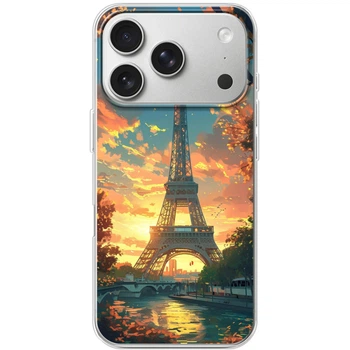 Силиконовый Чехол с Картинкой для IPhone 17 Pro Принт (Париж, Эйфелева Башня) (67086-ysm037)