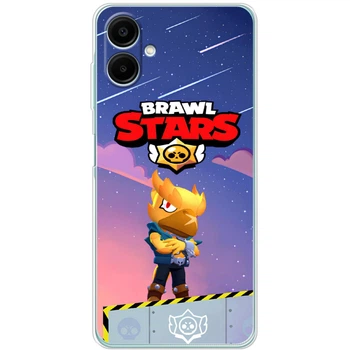 Силиконовый Чехол с Картинкой для Samsung Galaxy A07 (A075) Принт (Бравл Старс Ворон, Brawl Stars Crow) (66810-ysm018)