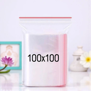 Зип пакеты 100x100 мм 100 шт (10-10 zip)