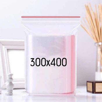 Поліетиленові пакети струна 300x400 мм 100 шт (30-40 zip)