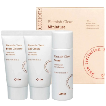 Zestaw do pielęgnacji twarzy Ottie Blemish Clean 3 x 30 ml (8809708711056)