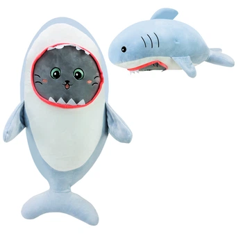 Мягкая плюшевая игрушка кот в акуле, 55 см Star Toys Factor Co (K15253)