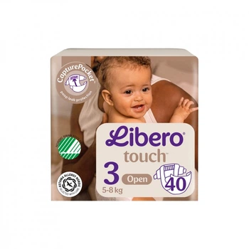 Подгузники Libero Touch Розмір 3 (5-9 кг) 40 шт (7310361147867) (316010)