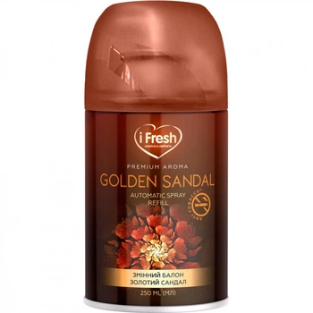 Освежитель воздуха iFresh Premium Aroma Golden Sandal Сменный баллон 250 мл (4820268100160) (320562)