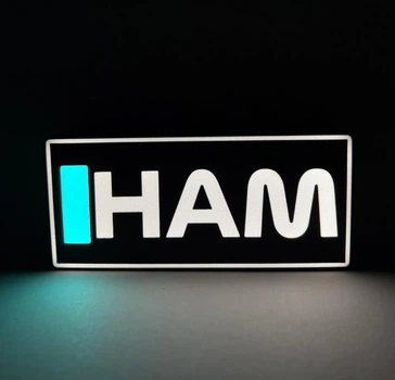 LED Ночник Лайтбокс Mercedes AMG F1 Lewis Hamilton Light Box (20х9х4см) Светильник мерседес Ф1 Льюис Гамильтон Формула 1