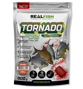 Рыболовная прикормка REALFISH Tornado Универсал криль