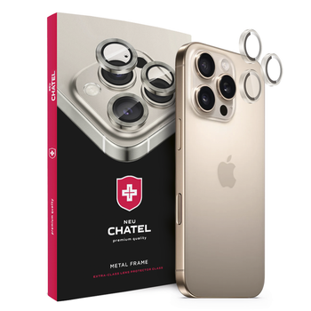 Защитное стекло для камеры NEU Chatel Metal Frame Lens Protector Glass for iPhone 17 Pro/17 Pro Max Transparent