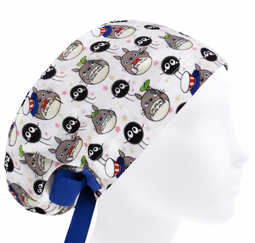 Медична шапочка жіноча HeadwearUniverse універсальна принт Тоторо сусуватарі