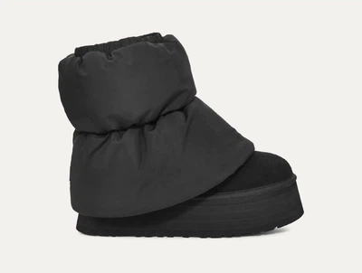 Уги женские UGG CLASSIC MINI DIPPER PUFFER 1158275/black 39 (usa 8, 25,0 см) черные