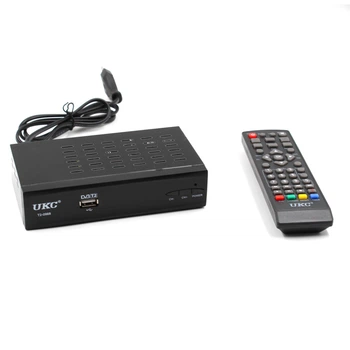 Тюнер DVB-T2 0968 Metal с поддержкой wifi адаптера (с экраном)