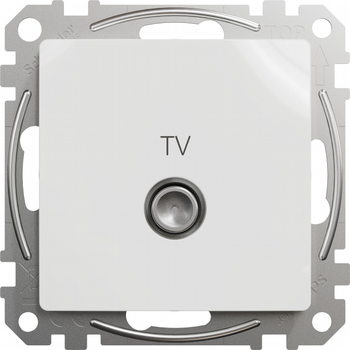 Кінцева TV розетка Schneider Electric 4дБ Sedna Design Біла (SDD111471)
