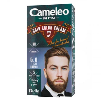 Краска для бороды и волос Delia Cameleo Men 5.0 Светло-коричневая, 30 мл