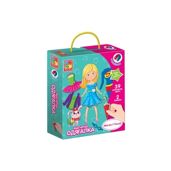 Гра настільна Vladi Toys магнітна одягалка для дівчаток Меган і Поллі VT3702-11