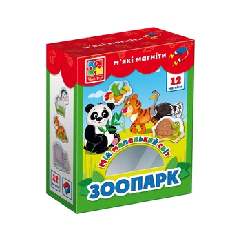 Набор магнитов Vladi Toys «Мой маленький мир. Зоопарк» для детей VT3106-10