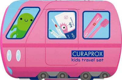 Дитячий дорожній набір Curaprox Kids Рожевий 6-12 років (7612412432756)